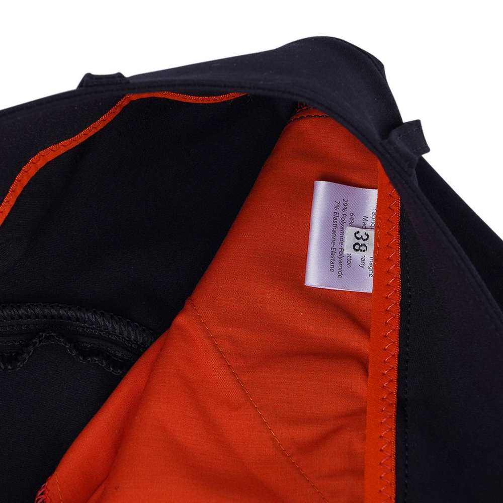Hermes Swing Dressage Breeches Pant Black with ankle Orange Trim 38 - Picture 10 of 10